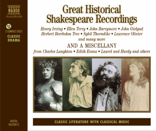 GREAT HISTORICAL SHAKESPEARE RECORDINGS