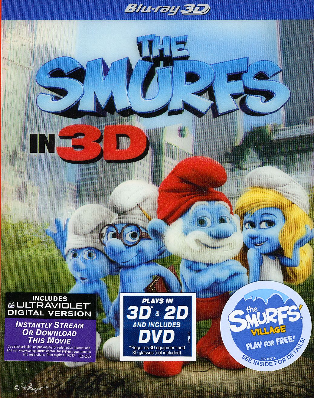 SMURFS (W/DVD) (UVDC) (3-D) (AC3) (DOL) (DUB) (WS)