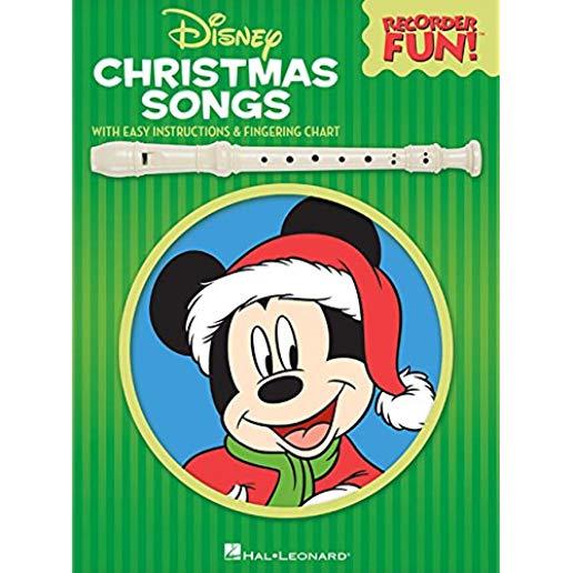 DISNEY CHRISTMAS SONGS RECORDER FUN (W/TOY) (PPBK)