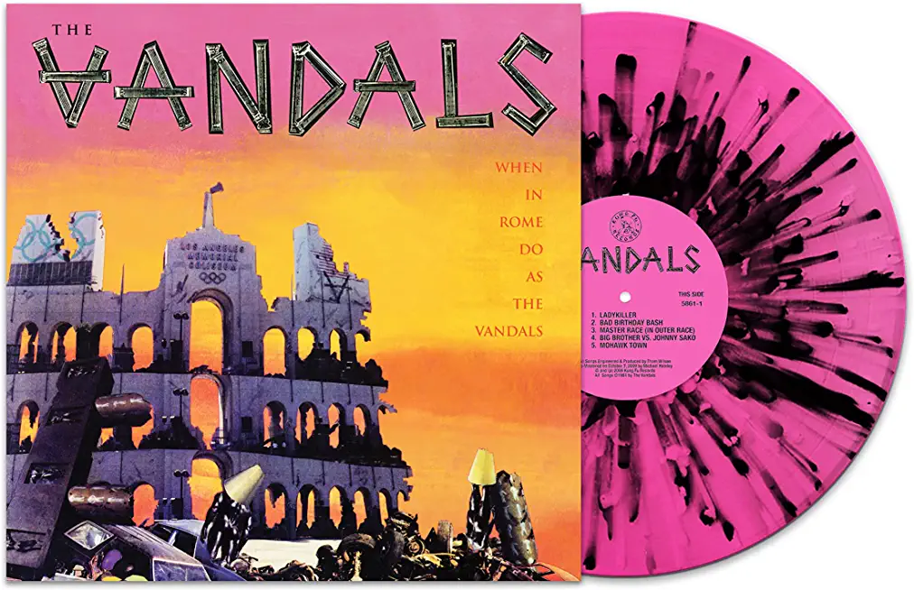 WHEN IN ROME DO AS THE VANDALS - PINK/BLACK (BLK)