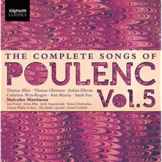 COMPLETE SONGS OF FRANCIS POULENC 5