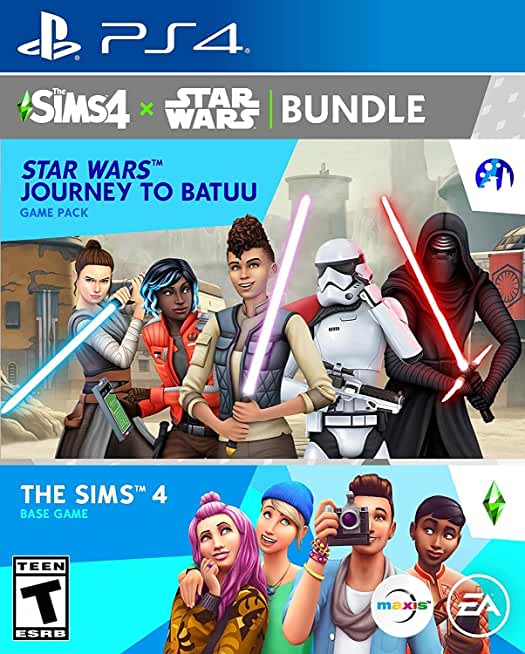 PS4 THE SIMS 4 PLUS STAR WARS JOURNEY TO BATUU