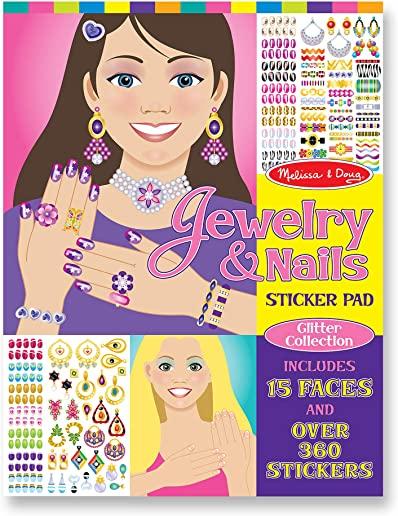 Jewelry & Nails Glitter Collection Sticker Pad