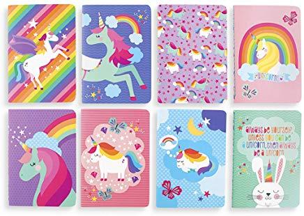 Mini Pocket Pal Journals - Set of 8 - Unique Unicorns