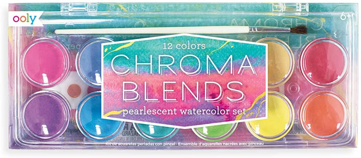 Chroma Blends Watercolor Set - Pearlescent - 13 PC Set