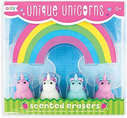 Unique Unicorn Scented Erasers - Set of 5