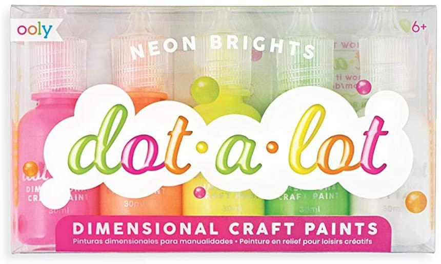 Dot-A-Lot Craft Paint - Neons - Set of 5