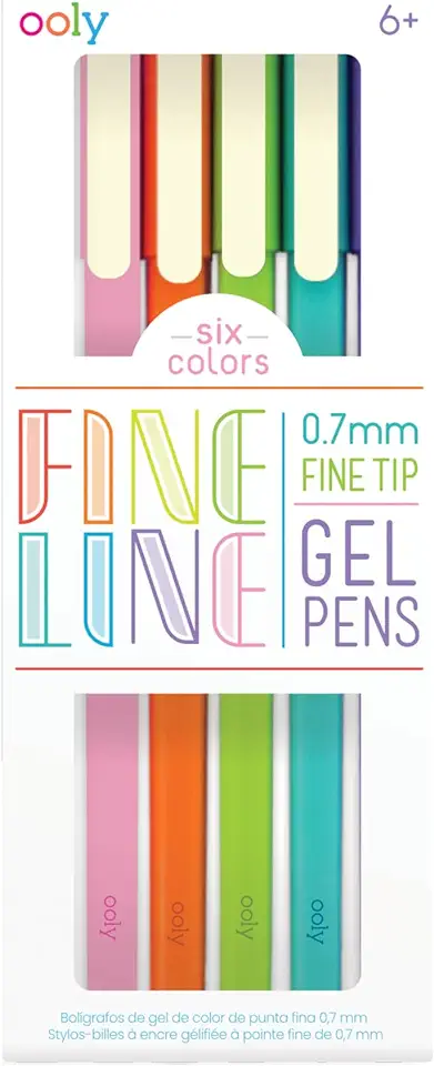 Mul-Fine Line Gel Pens Set of