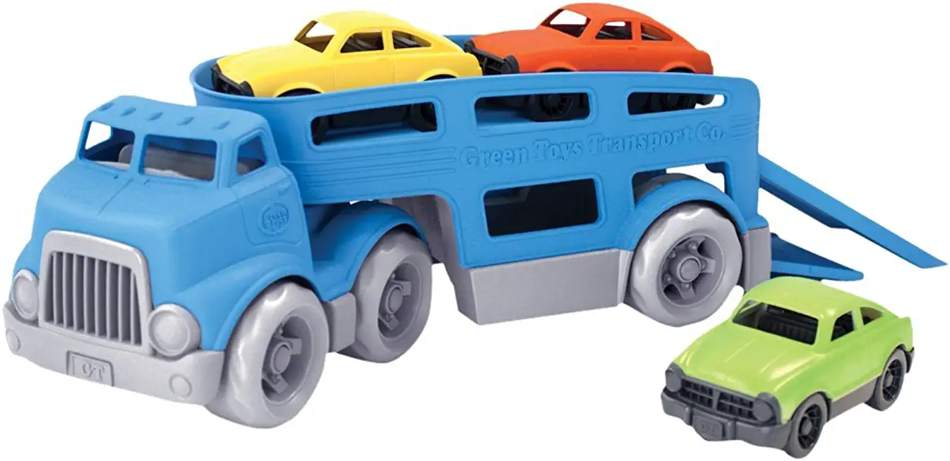 Green Toys Car Carrier with 3 Mini Cars Toy