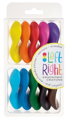 Left Right Erasable Crayons - Set of 10