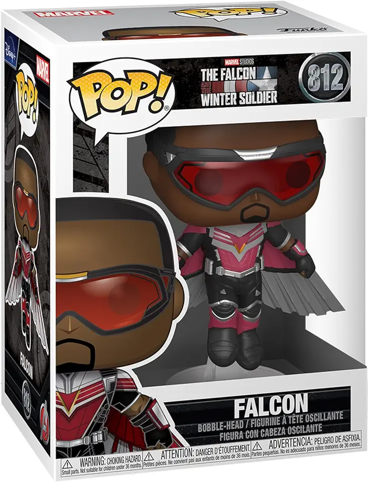 Pop Falcon and Winter Soldier Flying Falcon Vinyl Figure
