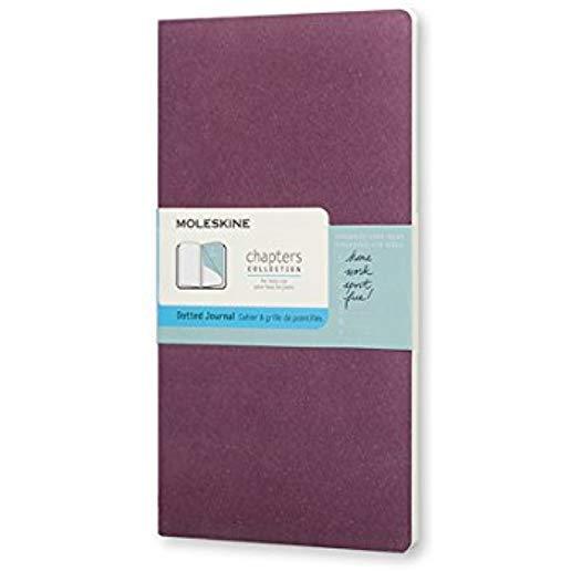 Moleskine Chapters Journal, Slim Pocket, Dotted, Plum Purple, Soft Cover (3 X 5.5)