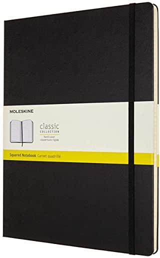 Moleskine Notebook, XXL, Squared, Black, Hard Cover (8.5 X 11)