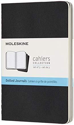 Moleskine Cahier Journal, Pocket, Dotted, Black (3.5 X 5.5)