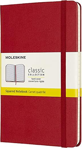Moleskine Notebook, Medium, Squared, Scarlet Red, Hard Cover (4.5 X 7)