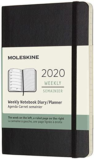 Moleskine 2020 Weekly Planner, 12m, Pocket, Black, Soft Cover (3.5 X 5.5)