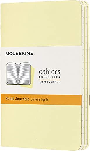 Moleskine Cahier Journal, Pocket, Ruled, Tender Yellow (3.5 X 5.5)