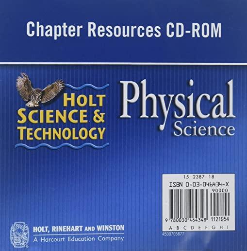 Holt Science & Technology: Chapter Resources CD-ROM Physical Science