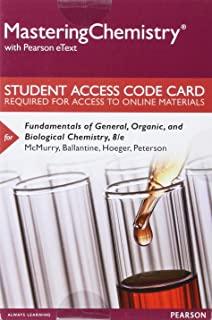 Mastering Chemistry with Pearson Etext -- Standalone Access Card -- For Fundamentals of General, Organic, and Biological Chemistry