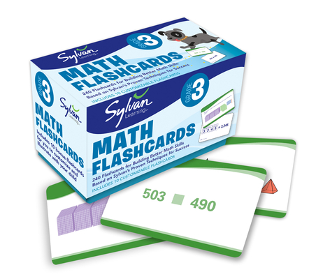 3rd Grade Math Flashcards: 240 Flashcards for Improving Math Skills Based on Sylvan's Proven Techniques for Success