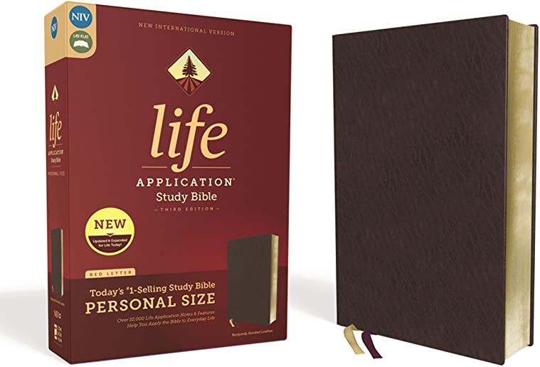 Niv, Life Application Study Bible, Third Edition, Personal Size, Bonded Leather, Burgundy, Red Letter Edition