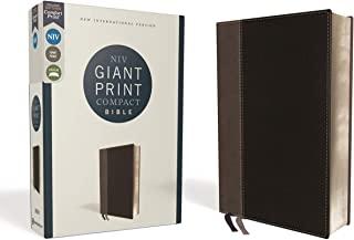 Niv, Giant Print Compact Bible, Leathersoft, Black, Red Letter Edition, Comfort Print