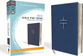 Niv, Bible for Teens, Thinline Edition, Leathersoft, Blue, Red Letter Edition, Comfort Print