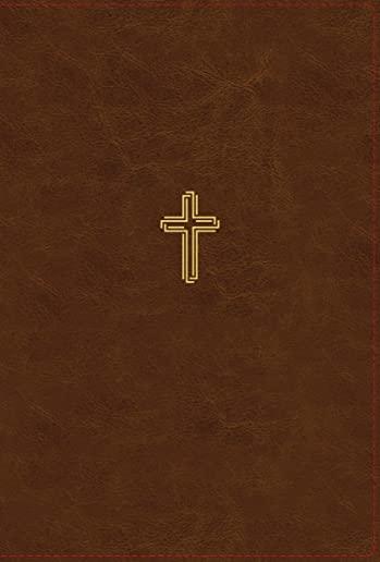 Nasb, Thinline Bible, Giant Print, Leathersoft, Brown, Red Letter Edition, 1995 Text, Thumb Indexed, Comfort Print
