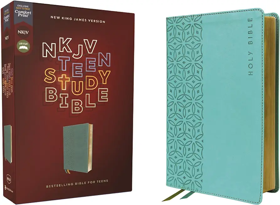 Nkjv, Teen Study Bible, Leathersoft, Teal, Comfort Print