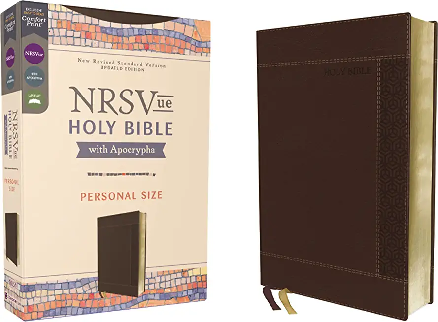 Nrsvue, Holy Bible with Apocrypha, Personal Size, Leathersoft, Brown, Comfort Print