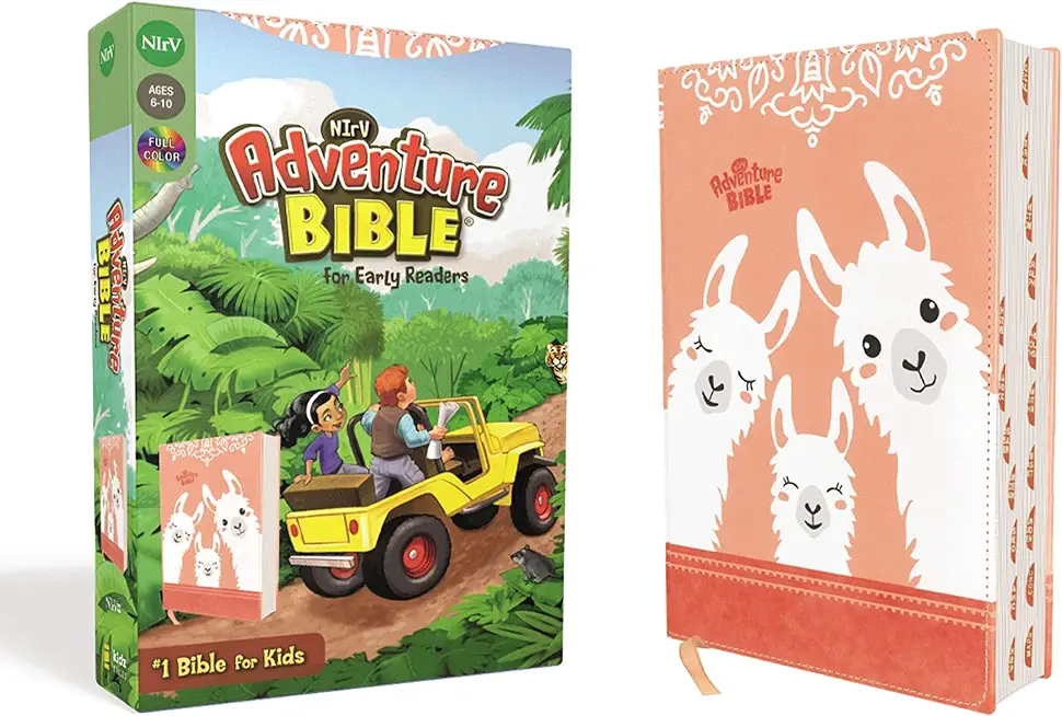 Nirv, Adventure Bible for Early Readers, Leathersoft, Coral, Full Color, Thumb Indexed Tabs