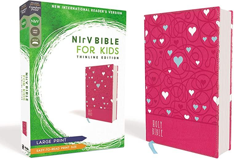 Nirv, Bible for Kids, Large Print, Leathersoft, Pink, Comfort Print: Thinline Edition