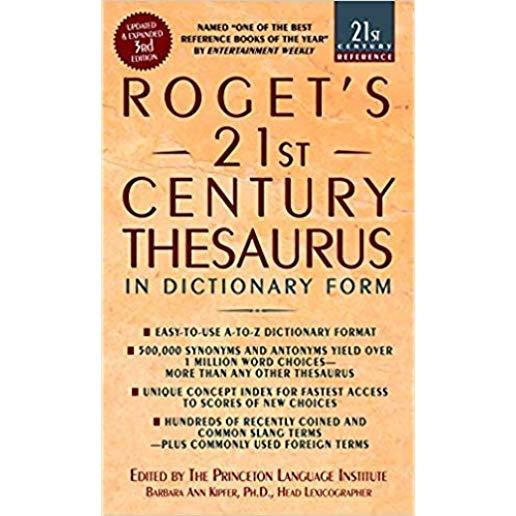 Roget's 21st Century Thesaurus, Third Edition