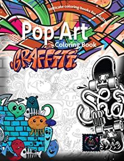 Graffiti pop art coloring book, coloring books for adults relaxation: Doodle coloring book