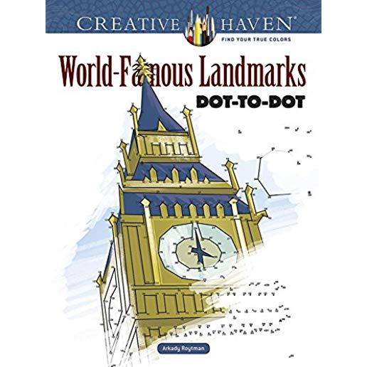 Creative Haven World-Famous Landmarks Dot-To-Dot