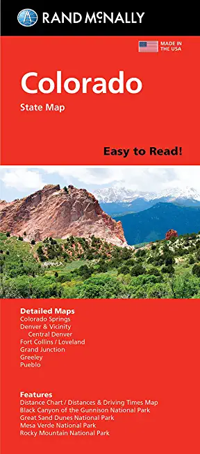 Rand McNally Easy to Read Folded Map: Colorado State Map