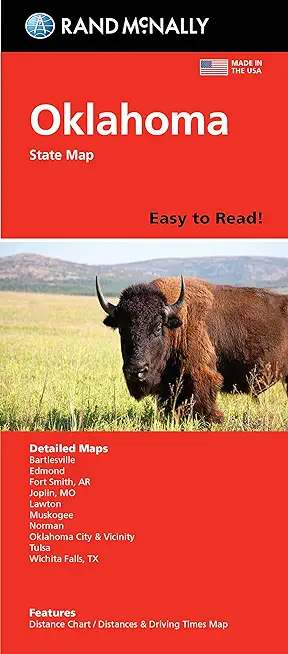 Rand McNally Easy to Read Folded Map: Oklahoma State Map