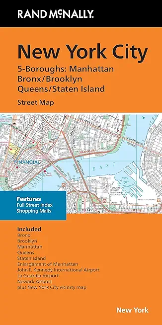 Rand McNally Folded Map: New York City 5 Boroughs Street Map