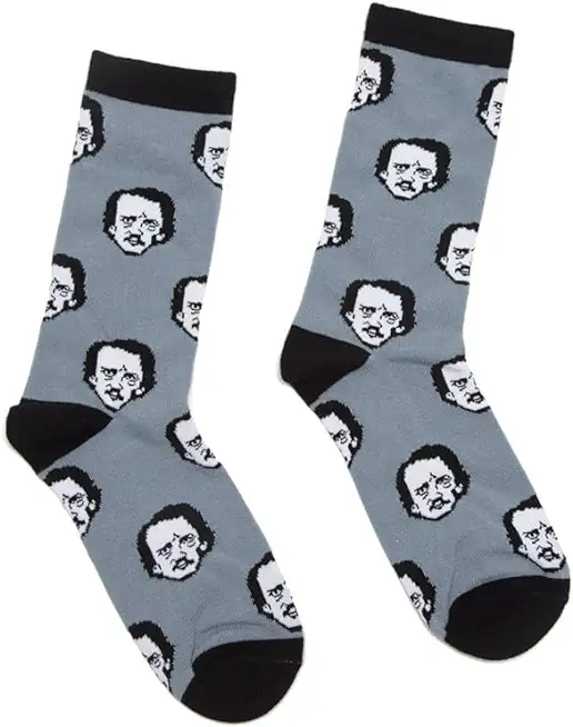 Edgar Allan Poe-Ka Dot Socks - Small