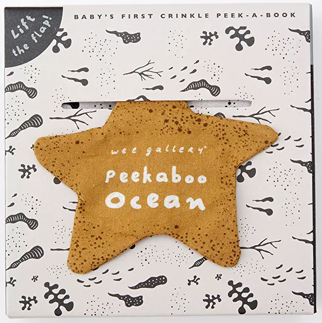 Wee Gallery: Peekaboo Ocean: Baby's First Crinkle Peek-A-Book - Lift the Flap!