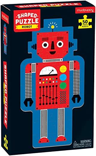 Robot 50 Piece Shaped Character Puzzle
