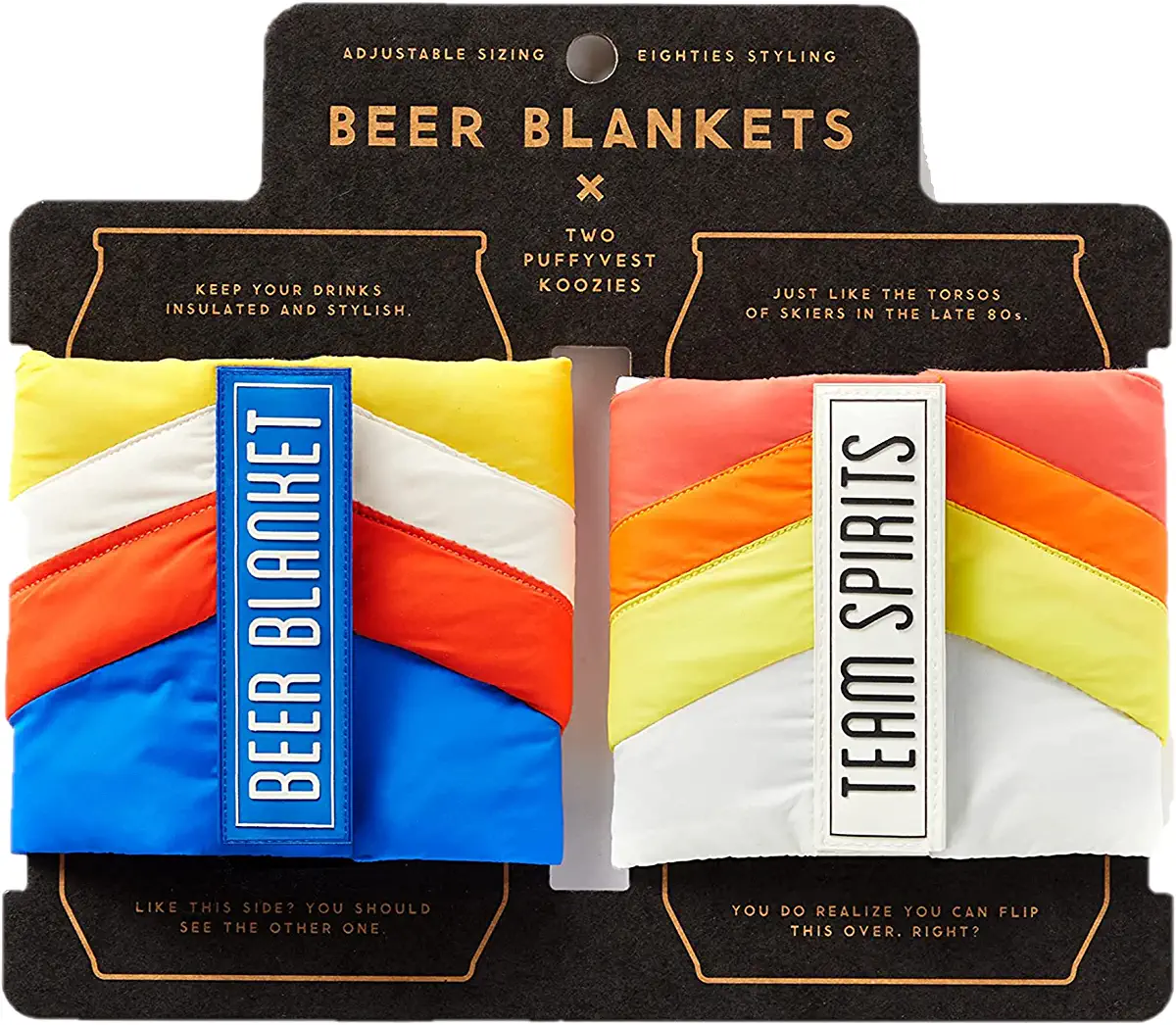 Beer Blanket Puffyvest Koozie Set