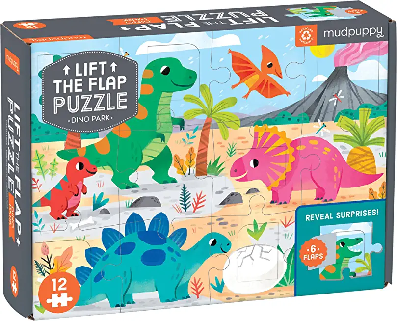 Dino Park 12 Piece Lift the Flap Puzzle