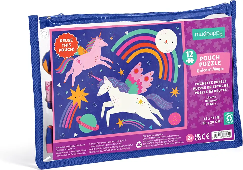Unicorn Magic 12 Piece Pouch Puzzle