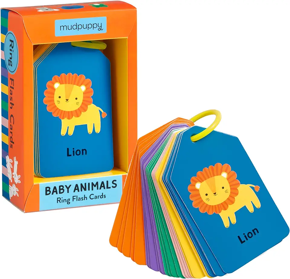 Baby Animals Ring Flash Cards