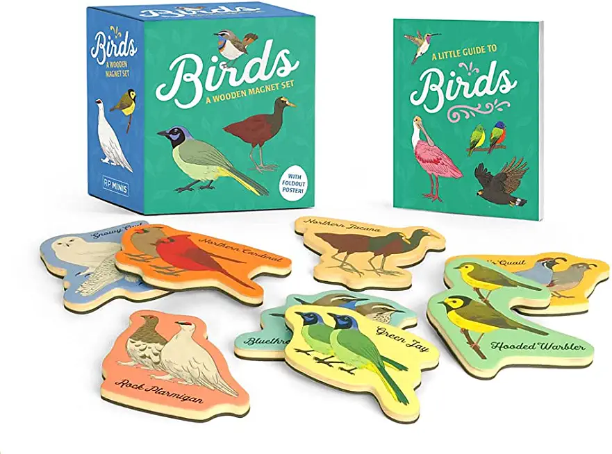 Birds: A Wooden Magnet Set [With Poster and Magnet(s)]