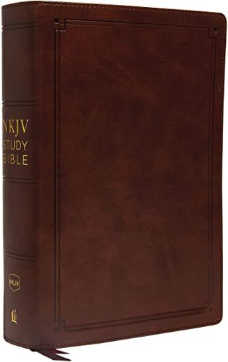 NKJV Study Bible, Imitation Leather, Brown, Red Letter Edition, Comfort Print: The Complete Resource for Studying God's Word