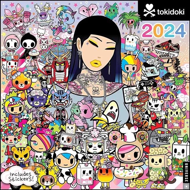 Tokidoki 2024 Wall Calendar (W/ Stickers)