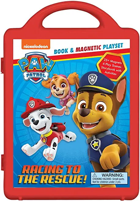 Nickelodeon Paw Patrol: Racing to the Rescue!: Book & Magnetic Play Set