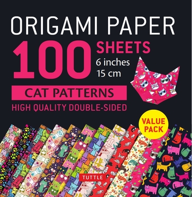 Origami Paper 100 Sheets Cat Patterns 6